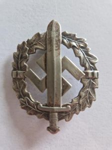 SA Sports Badge in Silver