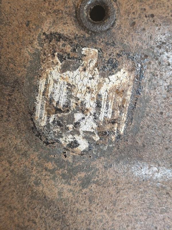 Army M40 Single Decal Combat Helmet Ex Chicken Wire Tropical Camo — image 2