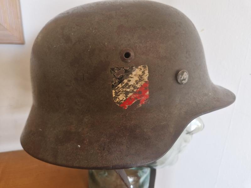 Navy/Kriegsmarine M35 Double Decal Helmet — image 2