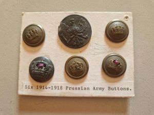 German Imperial Buttons on Card