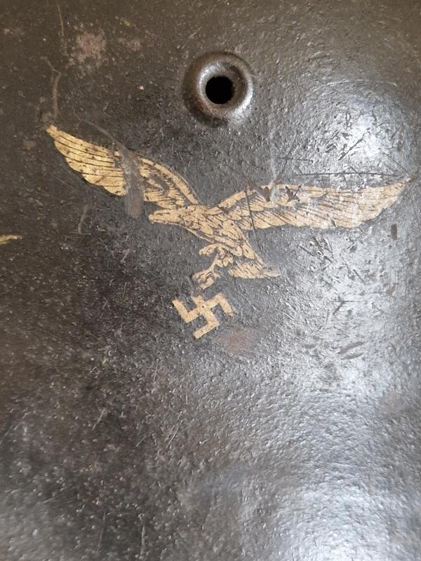 Luftwaffe M42 Single Decal Very large Size Combat Helmet — image 2