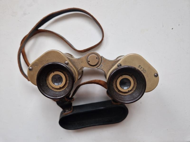 Combat German Binoculars with Cover and Strap — image 2