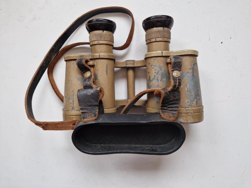 Combat German Binoculars with Cover and Strap — image 3