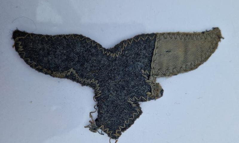 Luftwaffe Breast Eagle cut From Uniform — image 2