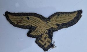 Luftwaffe Breast Eagle cut From Uniform