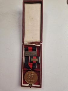 1st October Medal 1938 Boxed with Ribbon Bar