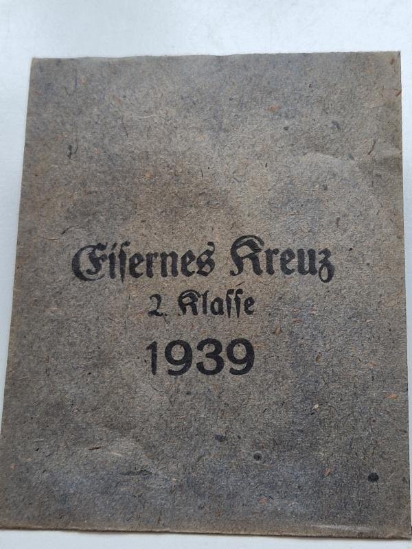 Iron Cross 2nd Class 1939 Issue Pack