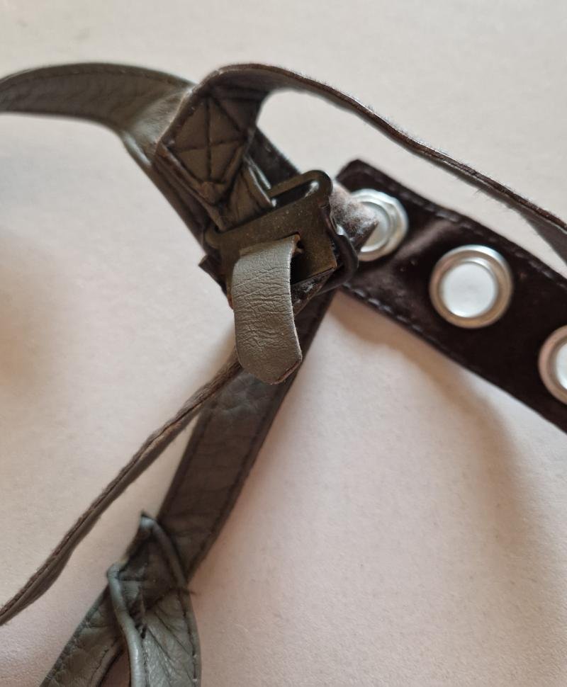 Early West German Paratrooper Helmet Chinstraps — image 2