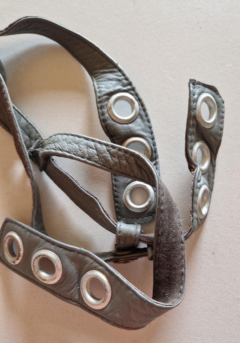 Early West German Paratrooper Helmet Chinstraps — image 4