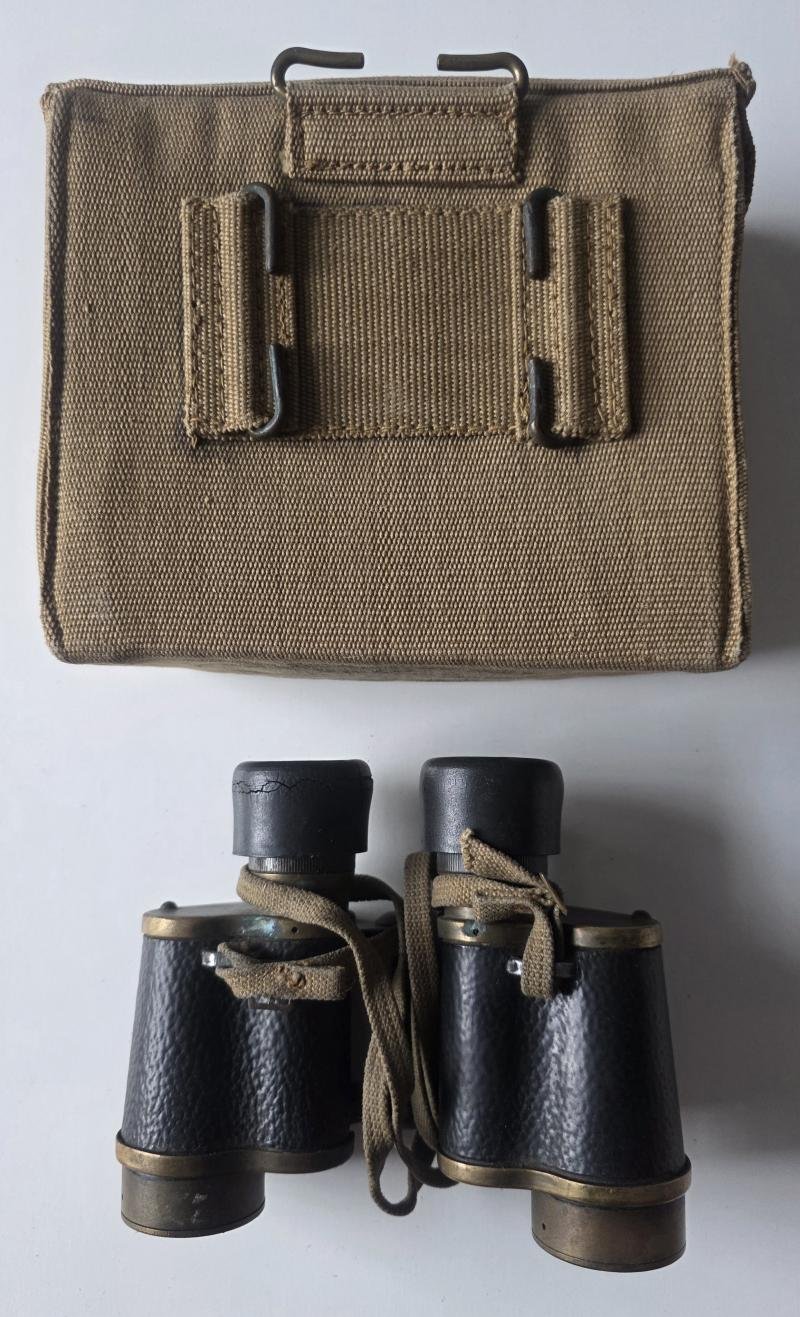 British WW2 Binoculars with Case — image 2