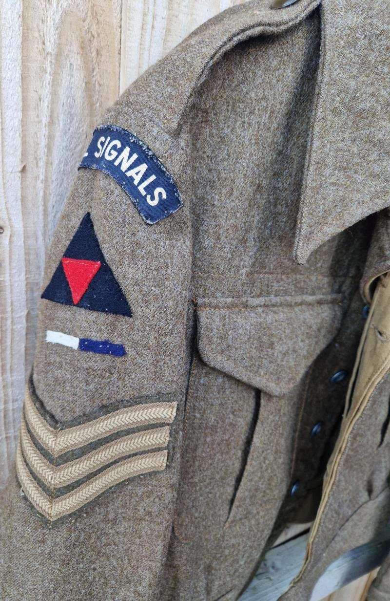 British WW2 3rd Infantry signals Nco Battledress — image 2
