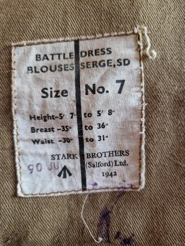 British WW2 3rd Infantry signals Nco Battledress — image 4