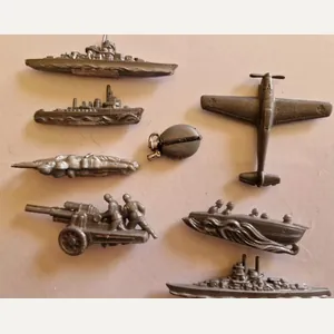 Group of German Ww2 Plastic Donation Items
