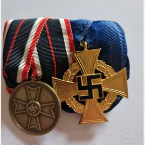 War Merit Medal and 40 Year Faithful Service Cross Court …