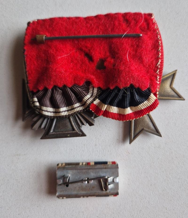 War Merit and NSDAP Long Service Medals with Ribbon Bar — image 2