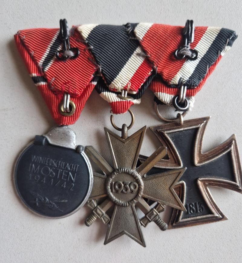 Iron Cross 2nd Class 1939 Court Mounted Trio — image 2
