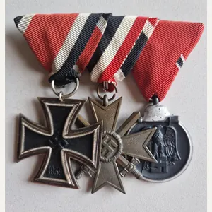 Iron Cross 2nd Class 1939 Court Mounted Trio