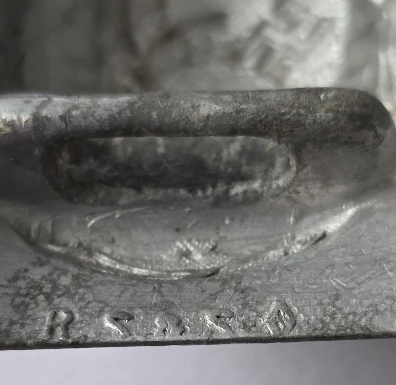 Early Luftwaffe Drop Tail Eagle Buckle with Fob — image 3