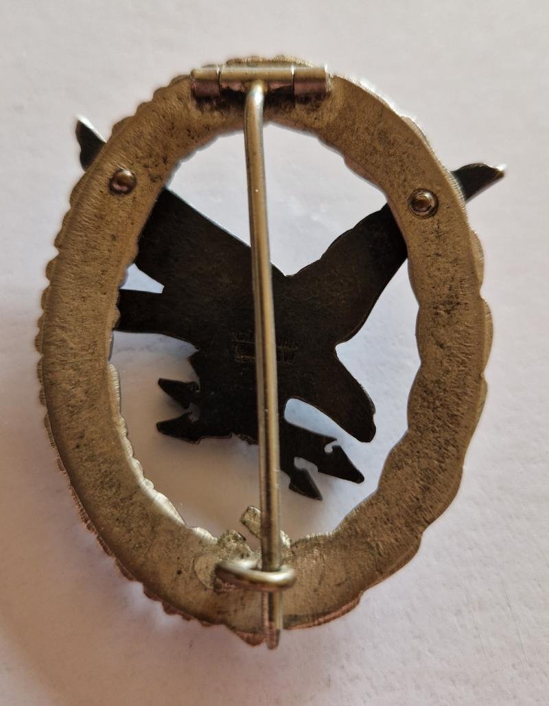 Luftwaffe Air Gunner Radio Opp Badge — image 3