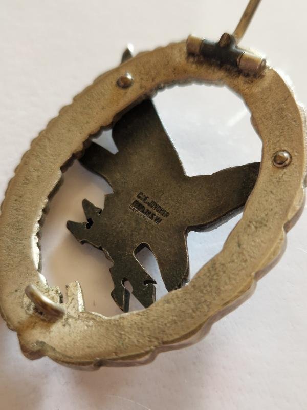 Luftwaffe Air Gunner Radio Opp Badge — image 5