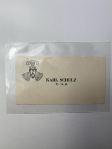 (WAS £395) GENERAL SS : BUSINESS CARD OF SS-OBERFUHRER KARL …