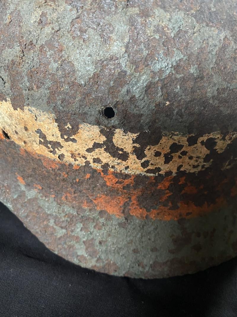 RARE WW2 POLISH RESISTANCE WARSAW HELMET — image 2