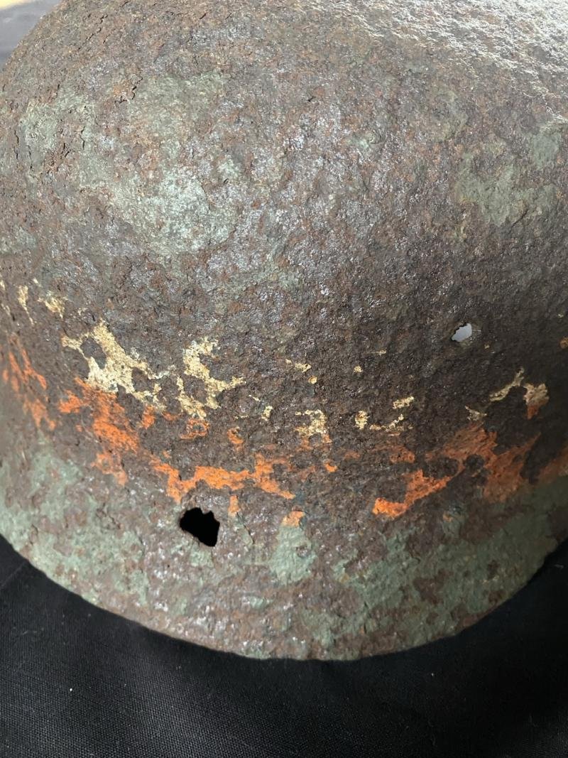 RARE WW2 POLISH RESISTANCE WARSAW HELMET — image 4