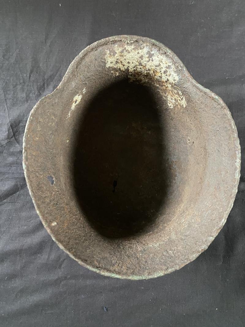 RARE WW2 POLISH RESISTANCE WARSAW HELMET — image 6