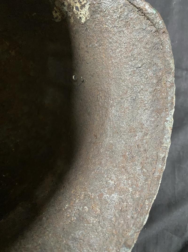 RARE WW2 POLISH RESISTANCE WARSAW HELMET — image 8