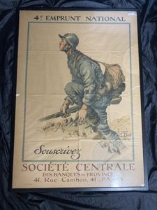 1918 4E EMPRUNT NATIONAL WAR BONDS SOCIETE CENTRALE BY DORIT …