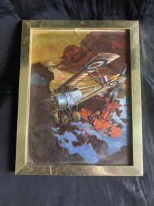 (Was £25) IRIDESCENT IMAGE OF A DOG FIGHT THOUGHT TO …