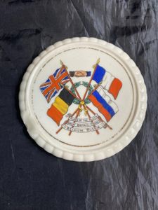 (Was £8.50) WW1 FLAGS OF THE ALLIES PORCELAIN PLATE