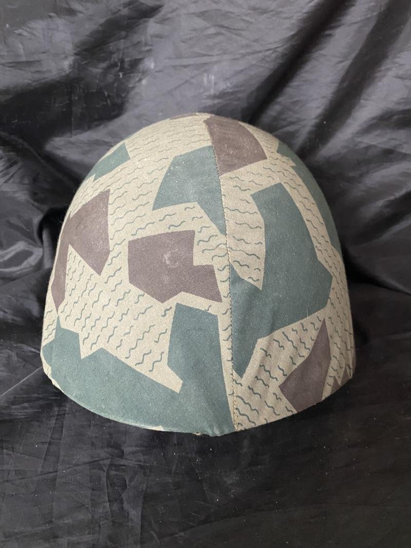 BULGARIAN M1951 COMBAT HELMET WITH CAMO COVER — image 3