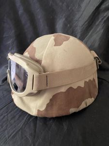 FRENCH M78 F1 HELMET WITH DESERT COVER