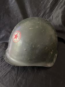HUNGARIAN M50 COMBAT HELMET WITH FRONT DECAL