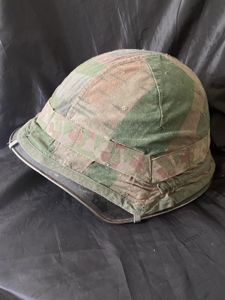 (Was £90) SWISS M1918-40 HELMET WITH SWISS SPLINTER CAMO COVER