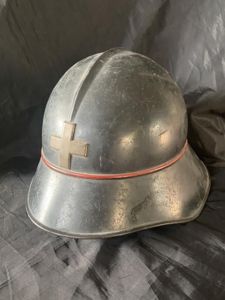 (Was £75) WW1 SWISS FIRE BRIGADE HELMET