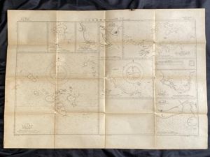 JAPANESE NO.604 MAP OF THE HINAKO ISLANDS