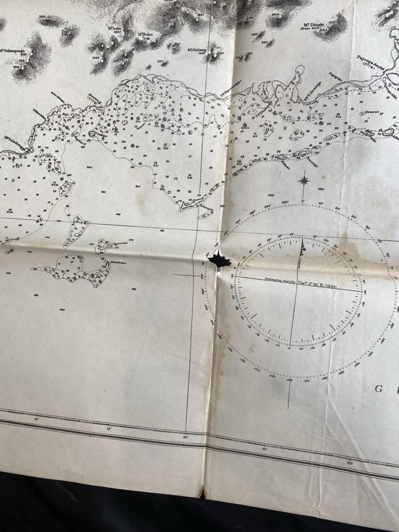(WAS £45) JAPANESE NO.685 MAP OF TILAMUTA HARBOUR TO TANJ ONG TULADENGGI — image 4