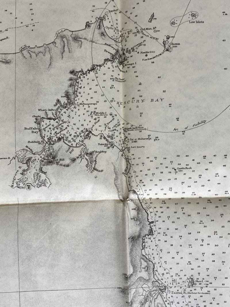 (WAS £45) JAPANESE NO.2446 MAP OF MERCURY BAY TO TOWN POINT — image 3