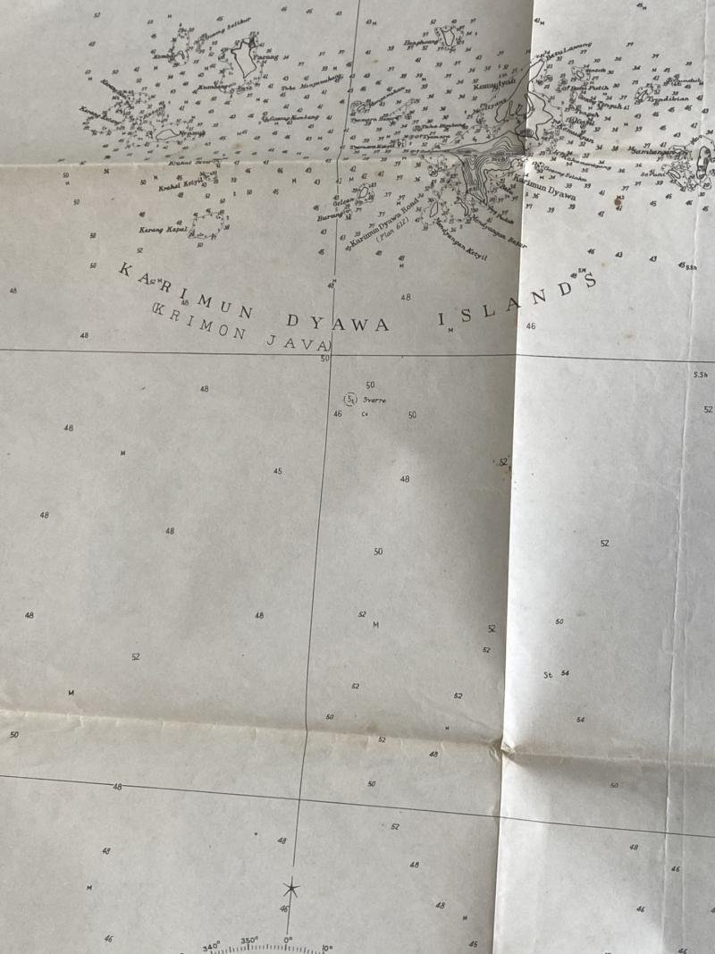 (WAS £45) JAPANESE NO.988 MAP OF KARIMUN DYAWA IS TO TG AWAR AWAR — image 4