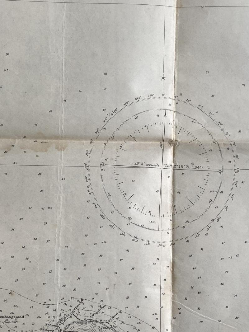 (WAS £45) JAPANESE NO.988 MAP OF KARIMUN DYAWA IS TO TG AWAR AWAR — image 7