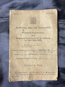 1912 DATED NATIONAL HEALTH INSURANCE BOOK