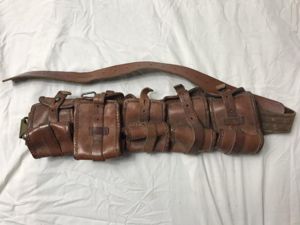 WW1 SWEDISH M1910 LEATHER BANDOLIER