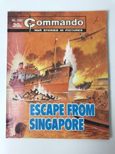 (WAS £5) COMMANDO WAR STORIES IN PICTURES 'ESCAPE FROM SINGAPORE' …