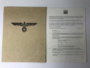 (WAS £35) REPRODUCTION OF ADOLF HITLER'S 1ST DIRECTIVE OF WW2