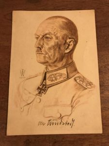 (WAS £25) WW2 GERMAN POST CARD OF GENERAL FIELD MARSHALL …