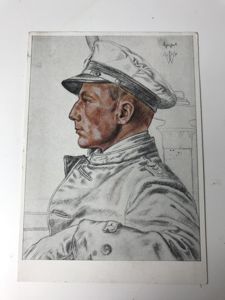 (WAS £20) WW2 GERMAN POSTCARD OF LIEUTENANT SCHUART