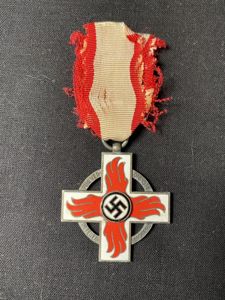 WW2 GERMAN FIRE BRIGADE HONOUR CROSS 2ND CLASS MEDAL