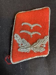 WW2 GERMAN LUFTWAFFE OBERLEUTNANT FLAK COLLAR TAB